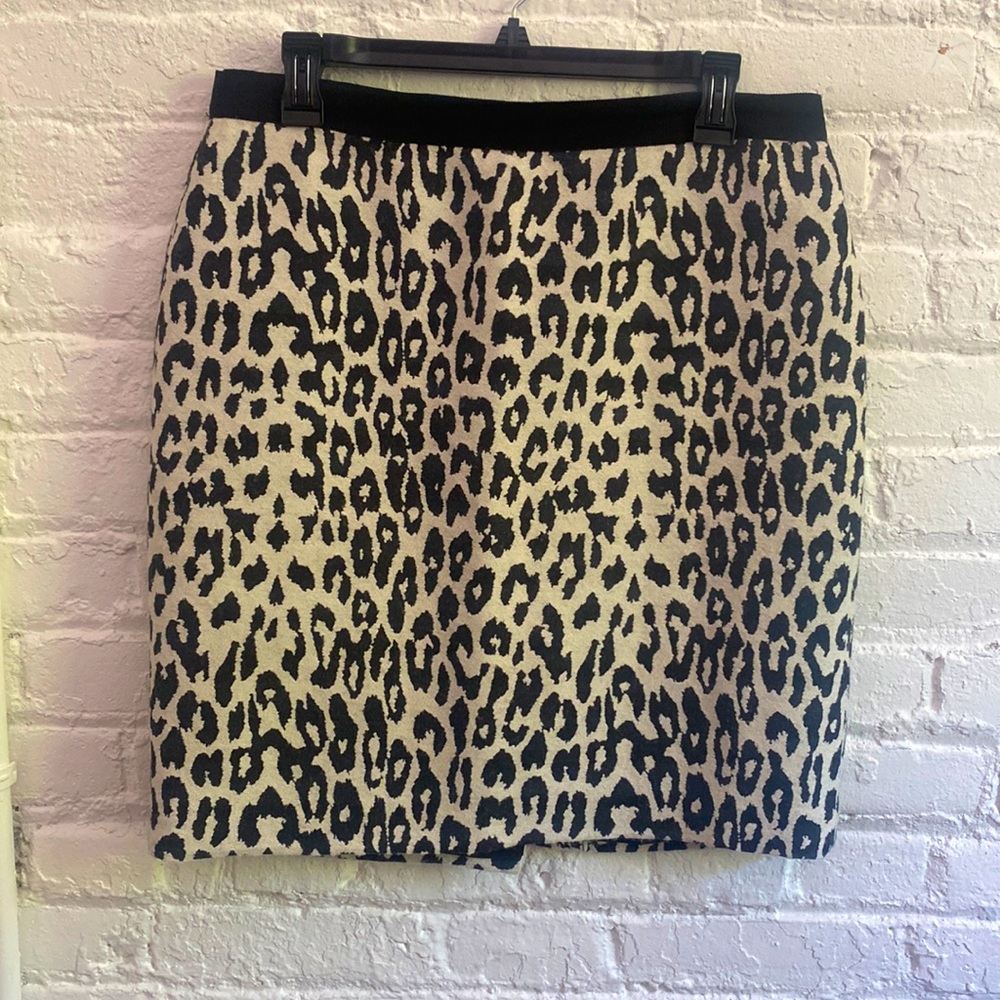 Ann Taylor Animal Print Pencil Skirt